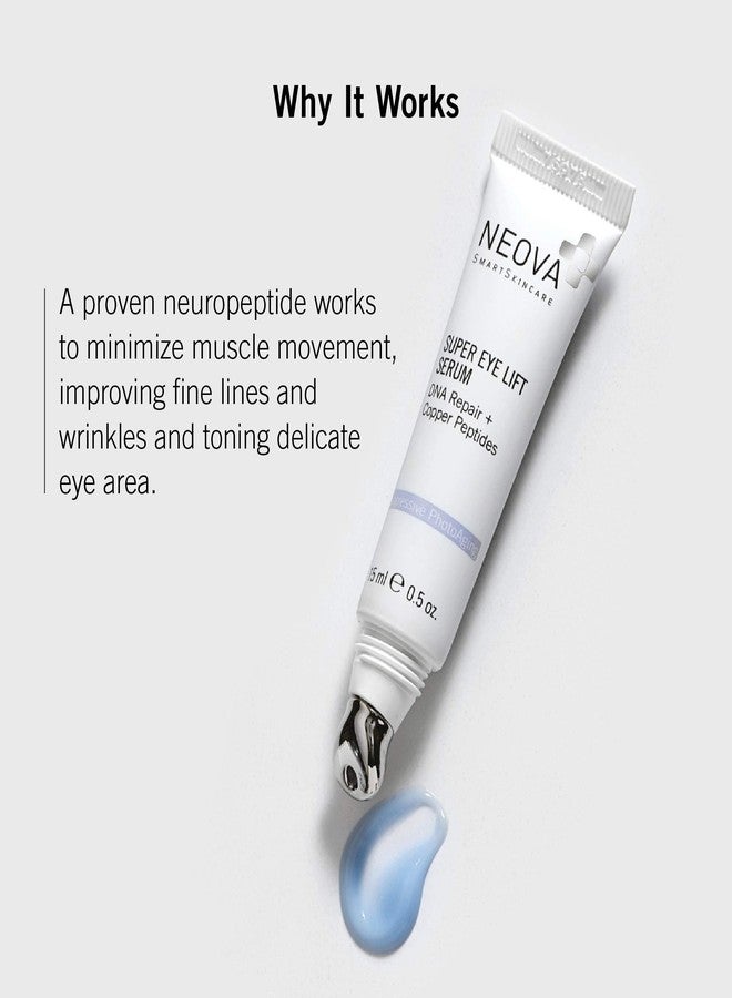 NEOVA SmartSkincare Super Eye Lift Serum with brightening and hydrating actives smooths to a perfect finish for on-the-spot visual improvement. - Image 4